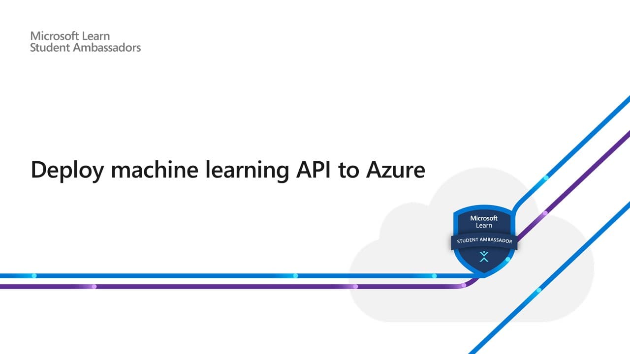 Live Virtual Training: Deploy machine learning API to Azure App Service 💻