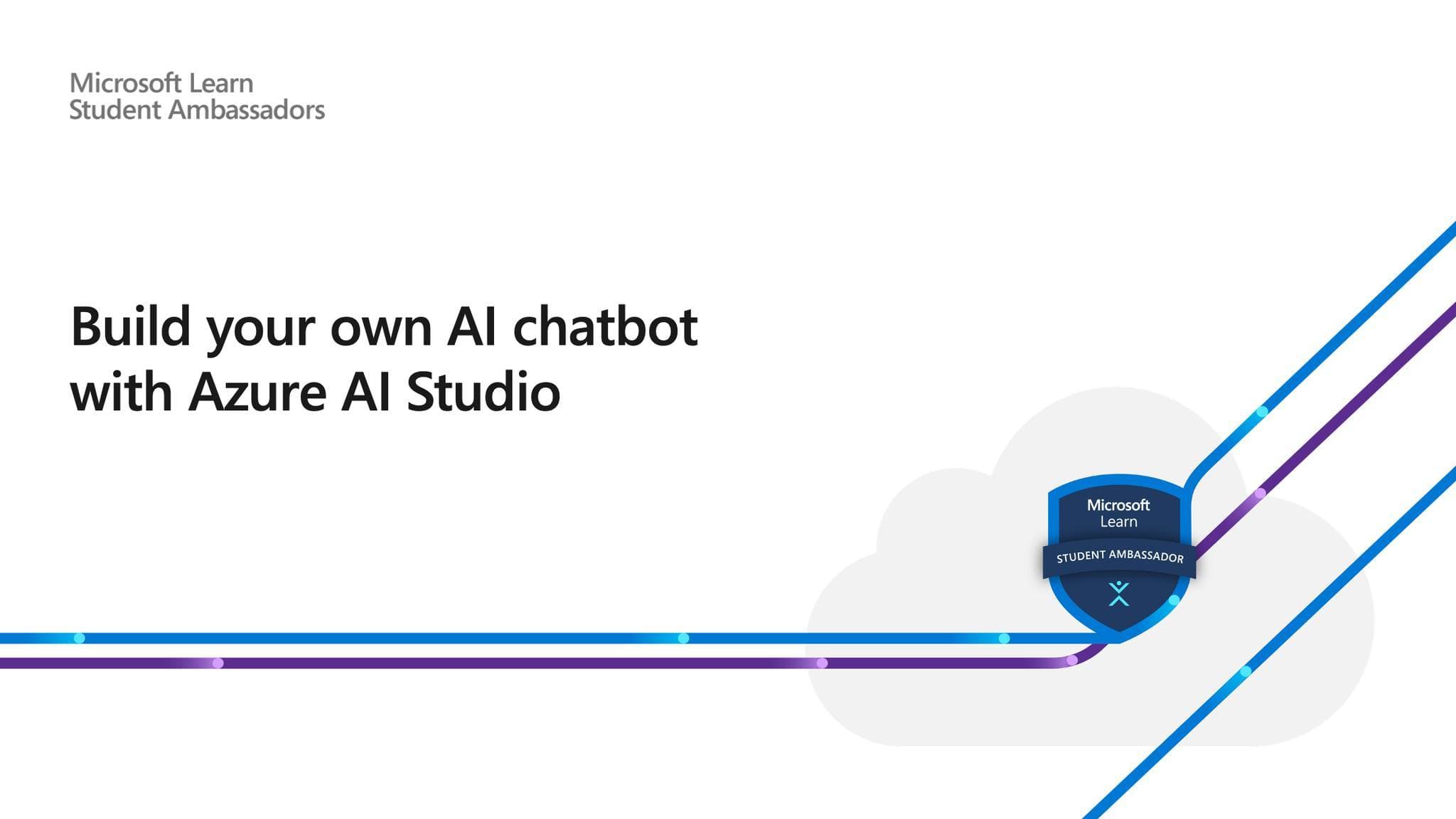 Live Virtual Training: Build your own AI chatbot with Azure AI Studio 🤖